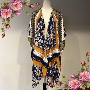 !!! Clearance !!! floral bohemian kimono scarf wrap one size